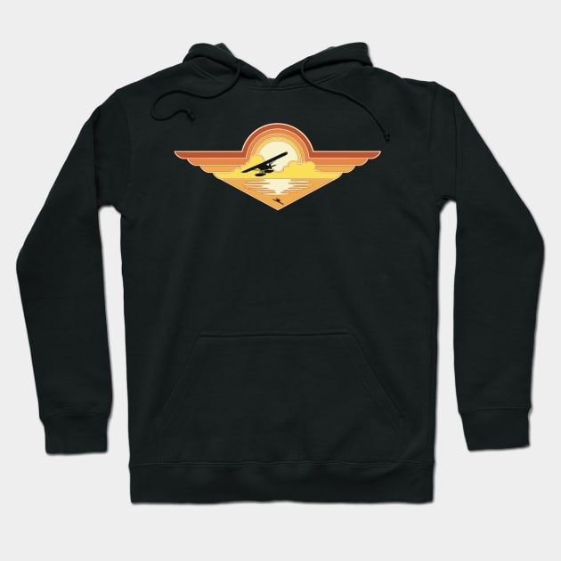 Seaplane Sunset Hoodie by Kassi Skye